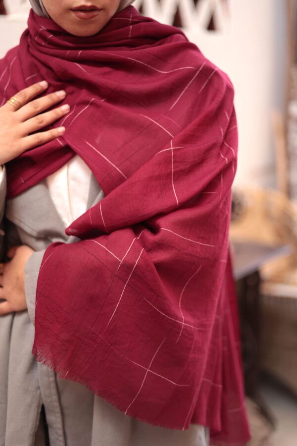 Turkish Shash shawl-Bordo
