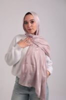 Striped Cotton scarf-Vison