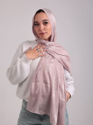 Striped Cotton scarf-Vison