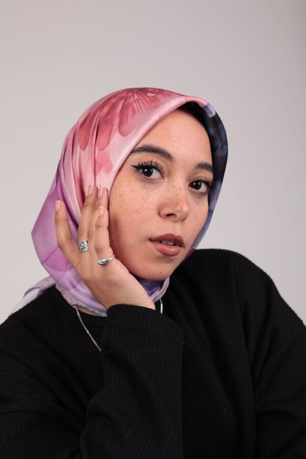 Flory Satin Square Scarf KFSS-10