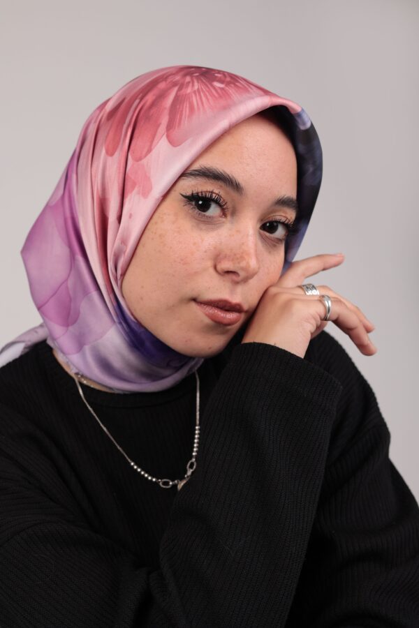 Flory Satin Square Scarf KFSS-10