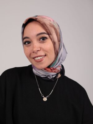 Flory Satin Square Scarf KFSS-09