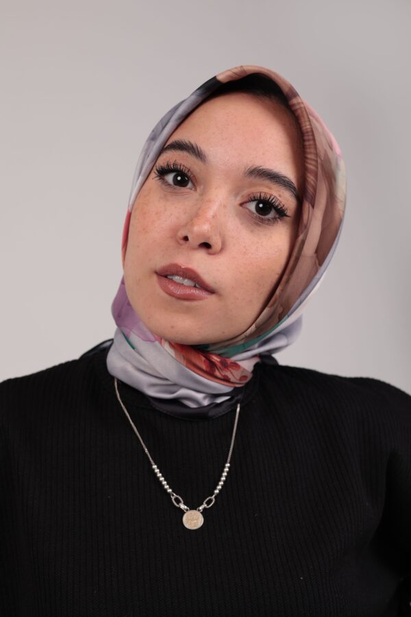 Flory Satin Square Scarf KFSS-09