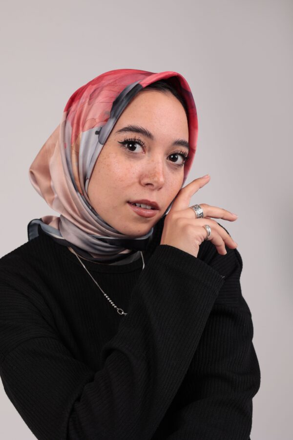 Flory Satin Square Scarf KFSS-07