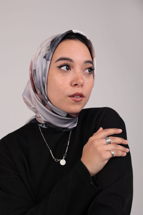 Flory Satin Square Scarf KFSS-06