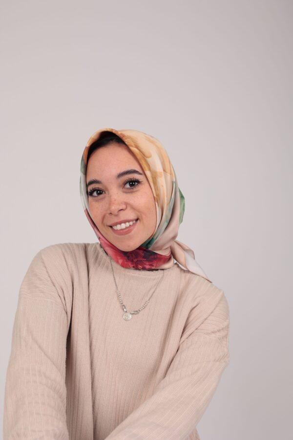 Flory Satin Square Scarf KFSS-05
