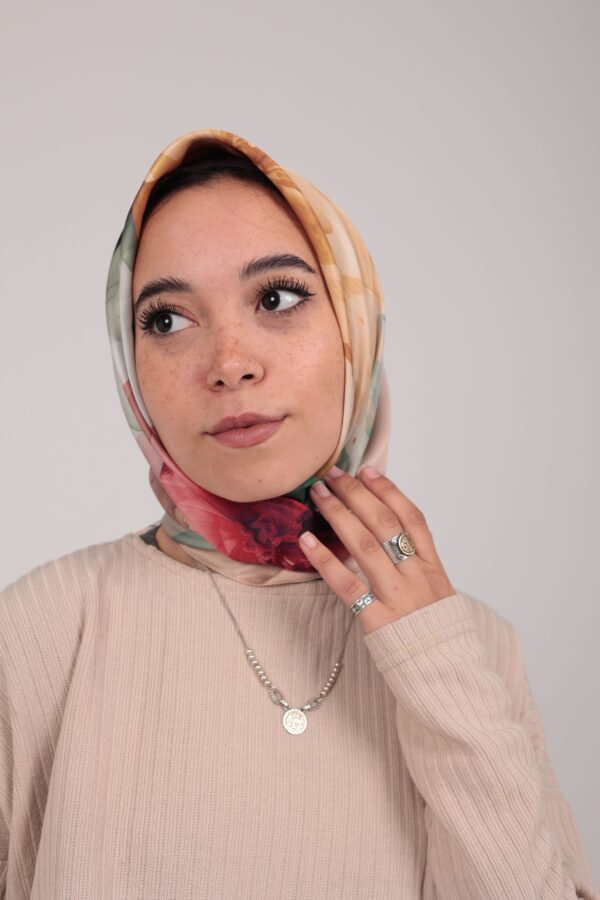 Flory Satin Square Scarf KFSS-05