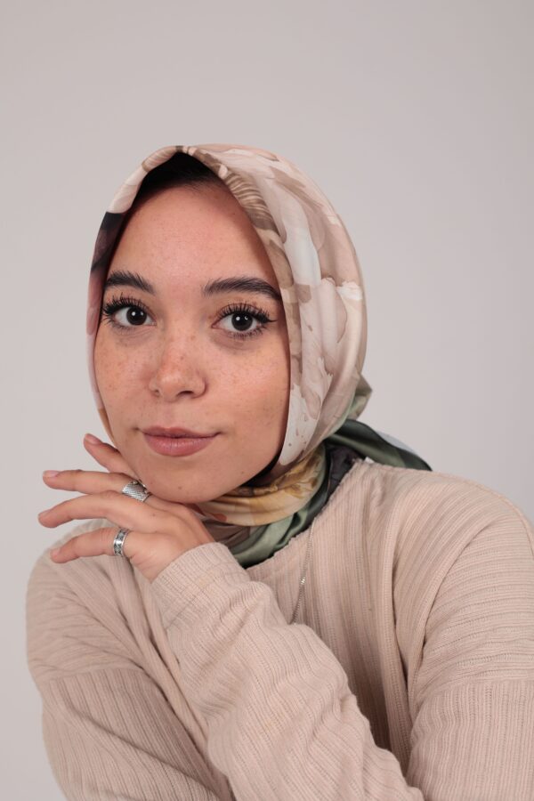 Flory Satin Square Scarf KFSS-04
