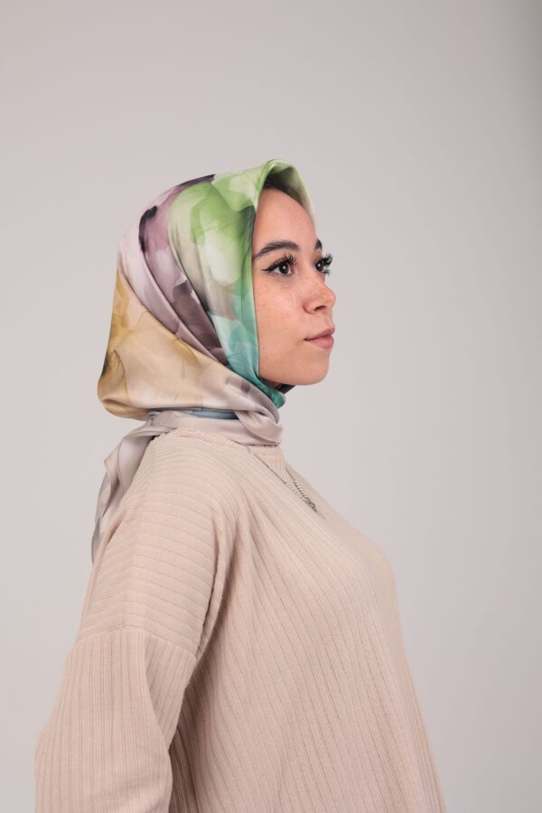 Flory Satin Square Scarf KFSS-03