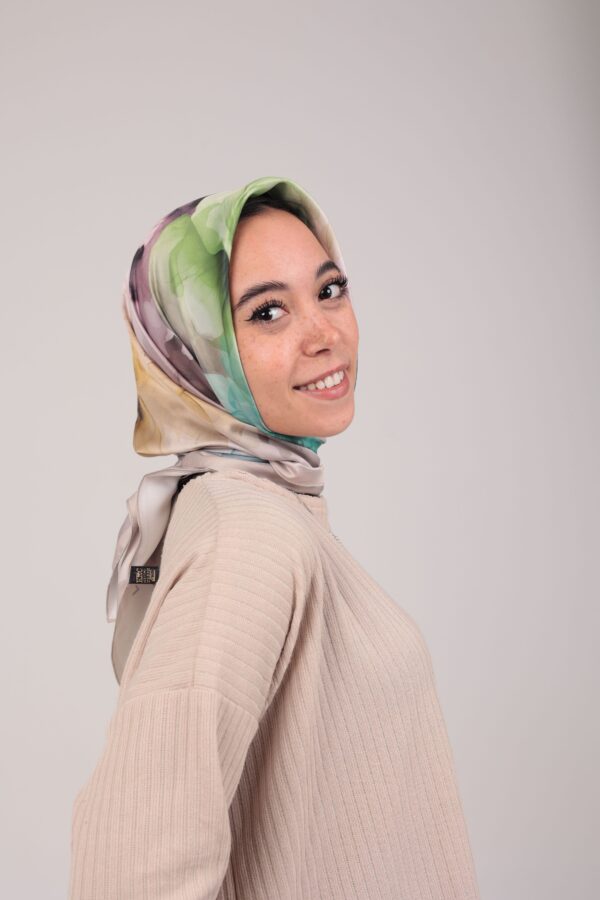 Flory Satin Square Scarf KFSS-03