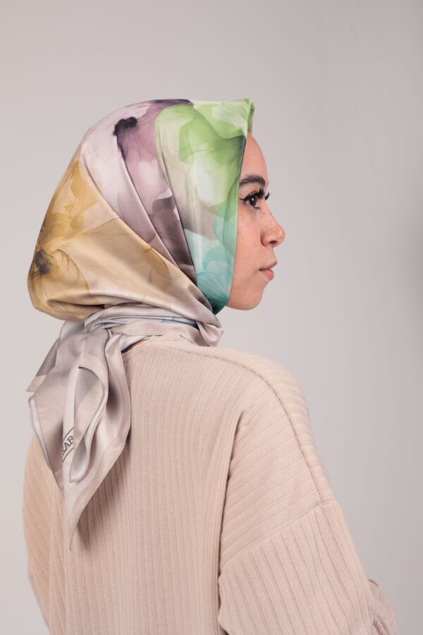 Flory Satin Square Scarf KFSS-03