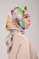 Flory Satin Square Scarf KFSS-03