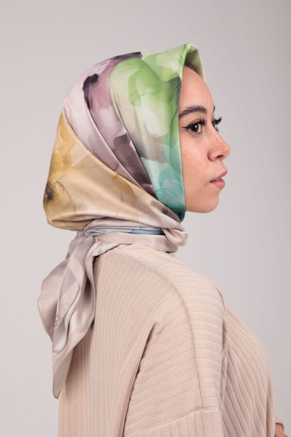 Flory Satin Square Scarf KFSS-03