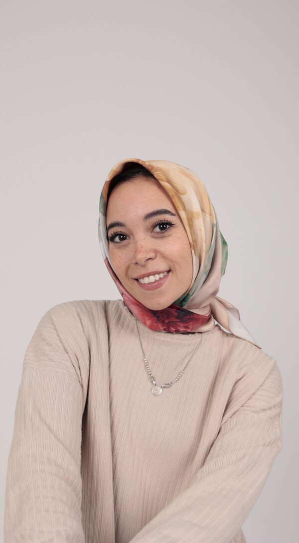 Flory Satin Square Scarf KFSS-05