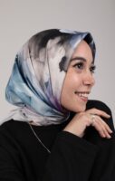 Flory Satin Square Scarf KFSS-08