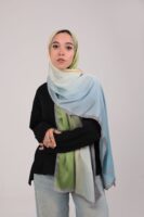 Gradient Colours Silk Scarf-KRRNG-23