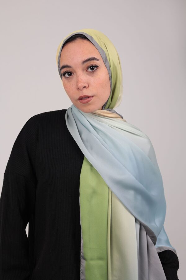 Gradient Colours Silk Scarf-KRRNG-23
