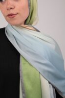 Gradient Colours Silk Scarf-KRRNG-23