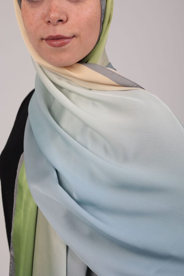 Gradient Colours Silk Scarf-KRRNG-23