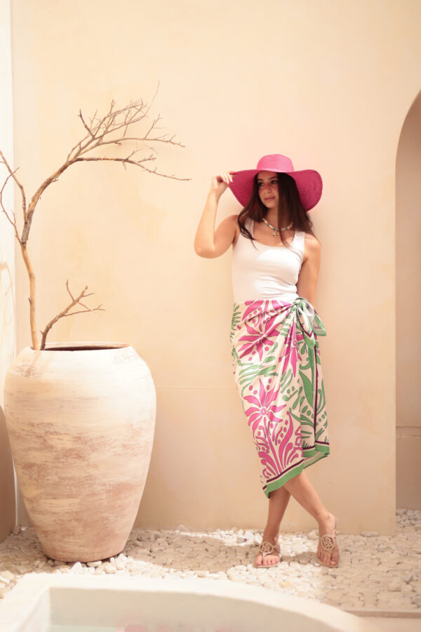 Silky Satin Beach Cover Up-01