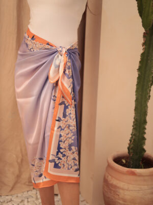 Silky Satin Beach Cover Up-02