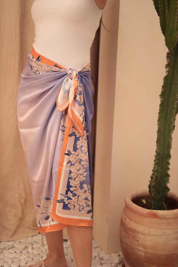 Silky Satin Beach Cover Up-02