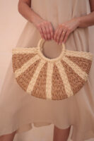 1025 Handmade Camel Straw Bag