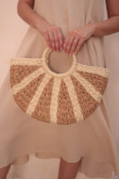 1025 Handmade Camel Straw Bag