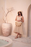 1025 Handmade Camel Straw Bag