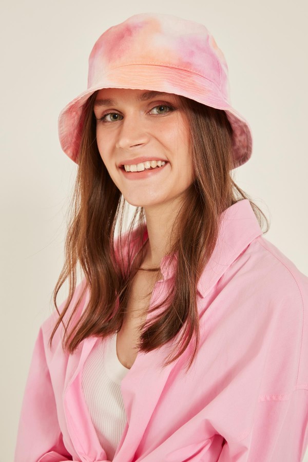 14043-Fuchsia Tie Dye Bucket Hat