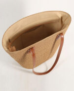 1043 Camel Straw Bag