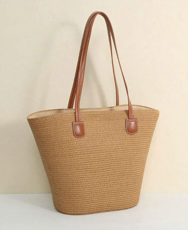 1043 Camel Straw Bag