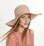 14232-Powder Wide Straw Hat