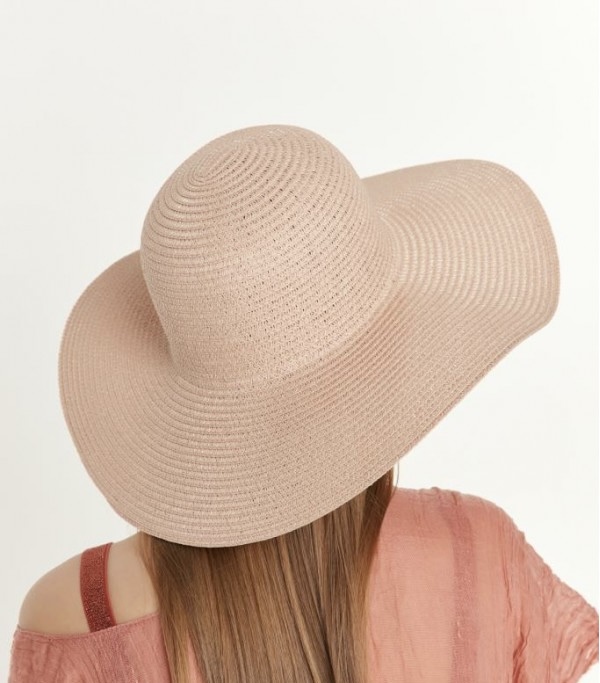 14232-Powder Wide Straw Hat
