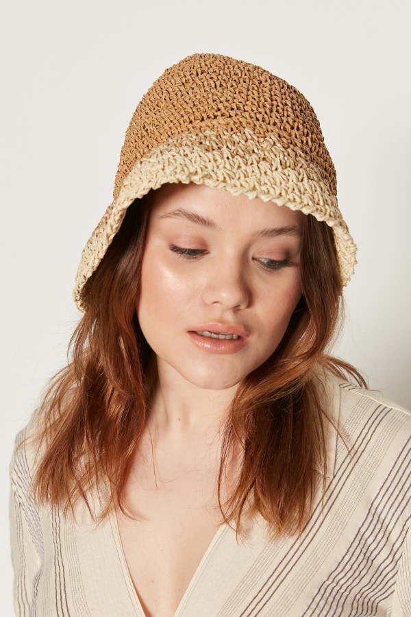 14404-Handmade Camel Straw Hat