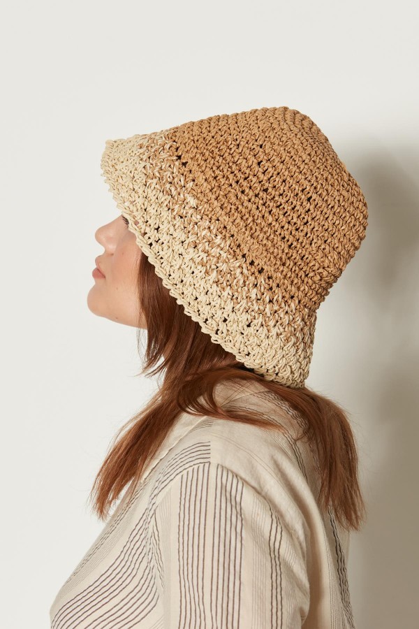 14404-Handmade Camel Straw Hat