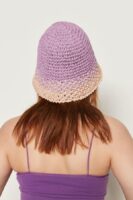 14404-Handmade Lilac Straw Hat