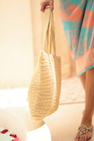 1042 Beige Straw Bag