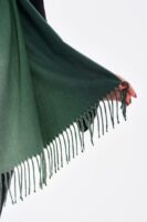 Luxurious Soft Turkish Cashmere Thick Shawl-Gradient Green