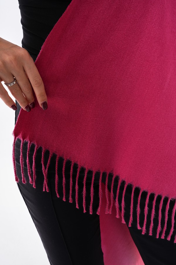 Luxurious Soft Turkish Cashmere Thick Shawl-Gradient Pink