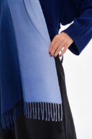 Luxurious Soft Turkish Cashmere Thick Shawl-Gradient Blue