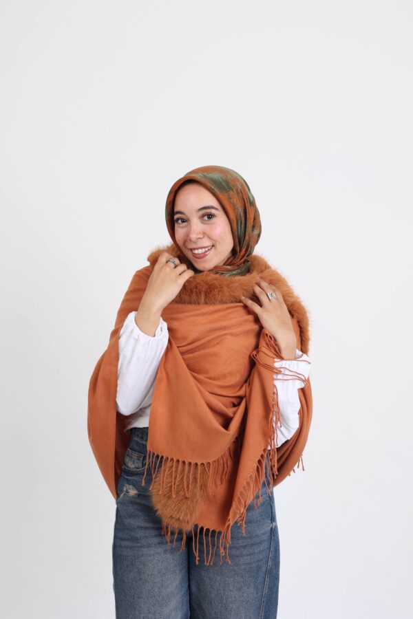 Premium Fur Tassel Poncho-Havan