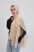 Natural Chiffon Scarf-Beige