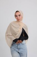Natural Chiffon Scarf-Beige