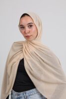 Natural Chiffon Scarf-Beige