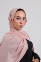 Natural Chiffon Scarf-Dusty rose
