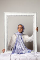Silky Satin Flory Scarf-01