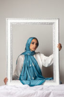 Silky Satin Flory Scarf-02