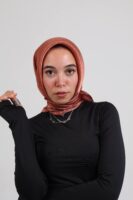 Janjan Silky Satin Square Scarf-Havan