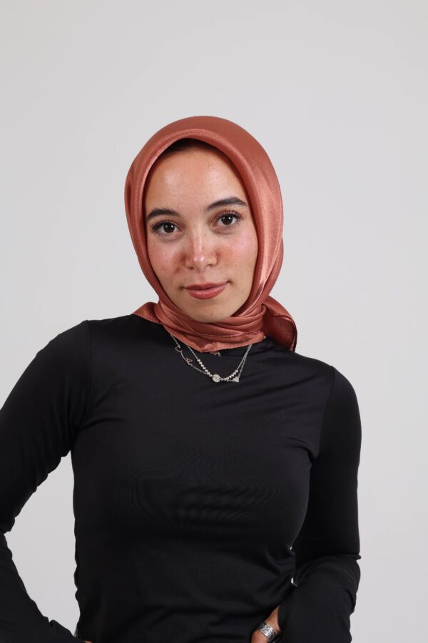Janjan Silky Satin Square Scarf-Havan